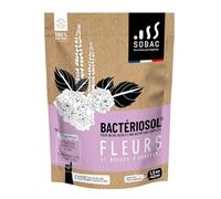 Bactériosol Fleurs et Massifs d'Ornement, Amendement Organique 100% Naturel, UAB 1,2 kg, Couvre 40 m², Solution Nutritive Complète engrais pour fleurs SOBAC
