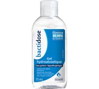 Bactidose Gel Hydro-Alcoolique Non Parfumé Flacon 75ml