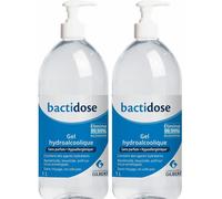 Bactidose Gel Hydroalcolique Hygiène mains Gel(S) 2x1000 ml