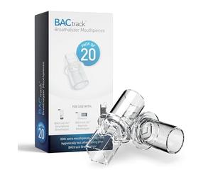 BACtrack Embouts buccaux pour Alcootest Go et Keychain (Paquet de 20), Compatible avec Les Alcootest Go et Keychain