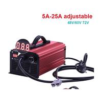 BACYDLPL Chargeur réglable 60 V 25 A 5-25 A 20 s 60 V 73 V 25 A 58,4 V 10 A 12 A 72 V 87,6 V 15 A 20 A 42 V 8 A 18 A 36 V 48 V 14 S 58,8 V(12S 43.8v)