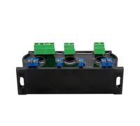 BACYDLPL Transmetteur de Tension de Courant Alternatif triphasé DC24V KXT-273I AC0-20A 30A 50A à 4-20mA 0-10V Module de Conversion de Sortie isolé perforé(3X 0-5V Out,AC0-300A_10MM)
