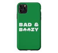 Bad and Boozy Trèfle Irlandais 3 Feuilles St Patrick Coque pour iPhone 11 Pro Max