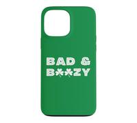 Bad and Boozy Trèfle Irlandais 3 Feuilles St Patrick Coque pour iPhone 13 Pro Max