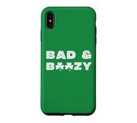 Bad and Boozy Trèfle Irlandais 3 Feuilles St Patrick Coque pour iPhone XS Max