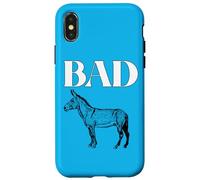 Bad Ass Bad Donkey Animal Horse Mule Jackass Hard Hard Coque pour iPhone X/XS