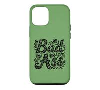 Bad Ass Floral Folk Art Botanique Fleurs Sauvages Design Vintage Coque pour iPhone 12/12 Pro