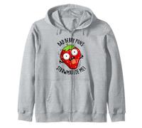 Bad Berry Puns Strawmatize Me Jeu de Mots à la Fraise Sweat à Capuche