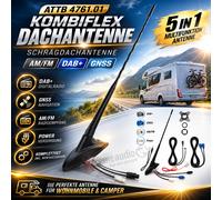 Antenne de toit combiflex ATTB 4761.01 AM/FM DAB+ compatible avec Peugeot Boxer