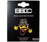 Bad Boy Chiller Crew - Badge "Disrespectful Emoji" - Alliage de zinc RO11714 (Taille unique) (Noir/Jaune)