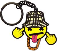 Bad Boy Chiller Crew - Porte-clés "Disrespectful Emoji" RO11703 (Taille unique) (Jaune/Noir)