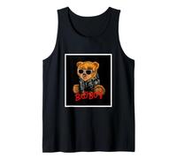 Bad Boy Funny Teddy Bear Illustration Graphic Design Style Débardeur