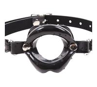 Bad-Boy-Good-Lips™ Gag par MEO® - Lèvres de blowjob noires avec sangle