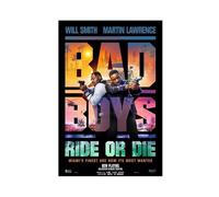 Bad Boys Ride Or Die - Will Smith, Dernier Film de la Franchise Bad Boys 4 2024 - Poster de Film et Fichier Numérique - Martin Lawrence sur Toile pour Décoration de Chambre à Coucher, Bureau