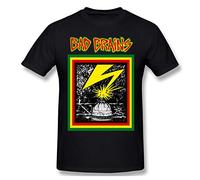 Bad Brains T-shirt à manches courtes pour homme et femme, Noir , M