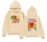 Bad Bunny Un Verano Sin TI Imprimer Sweat À Capuche Pull À Manches Longues Hip-Hop Streetwear Hauts Sweats