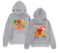 Bad Bunny Un Verano Sin TI Imprimer Sweat À Capuche Pull À Manches Longues Hip-Hop Streetwear Hauts Sweats