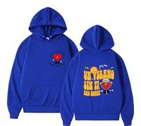Bad Bunny Un Verano Sin TI Sweat À Capuche Imprimé 2022 Hommes Sweats Hip-Hop Harajuku Polaire Pull Homme Femmes Hauts
