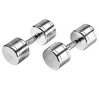 Bad Company High Quality Chrom Studio Haltères - Poids au choix, 2 x 10 Kg Chrom Hanteln
