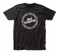 Bad Company Lineup T Shirt Mens Rock N Roll Music Band Tee Black