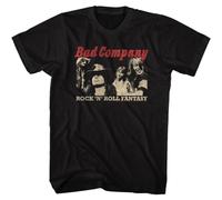Bad Company Rock N Roll Fantasy Adult T-Shirt Black S