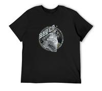 Bad Company Run with Pack Howling Wolf Concert Tour Hard Rock Band T-Shirt Mens Black Tees Unisex Shirt S