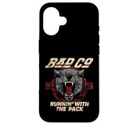 Bad Company Runnin' with The Pack Wolf Head 1976 Coque pour iPhone 16