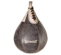 Bad Company Sac de frappe rétro en cuir de vachette - Taille moyenne - Ballon de frappe suspendu