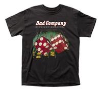 Bad Company - Straight Shooter Tee Round Neck Unisex Tops Men's 100% Cotton Short-Sleeve T-Shirts S