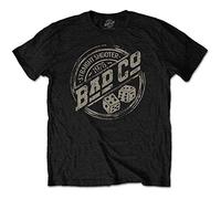 Bad Company - T-Shirt # S Unisex Black # Straight Shooter Roundel [Import]