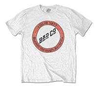 Bad Company - T-Shirt # XL Unisex White # Burnin' Through America [Import]