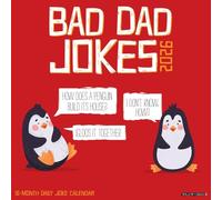 Bad Dad Jokes 2026 12 X 12 Wall Calendar