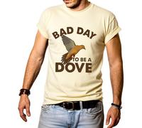 Bad Day to Be A Dove T-shirt pour homme Saison de chasse, Jaune crémeux., S