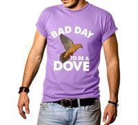 Bad Day to Be A Dove T-shirt pour homme Saison de chasse, violet clair, L