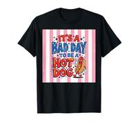 Bad Day to Be A Hot Dog BBQ Grilling 4th of July Food Humor T-Shirt