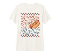 Bad Day to Be A Hot Dog Funny BBQ 4th of July T-Shirt Haut de Gamme