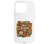 Bad Decisions Club Rétro Vintage Outlaw Party Collage Fans Coque pour iPhone 15 Pro Max