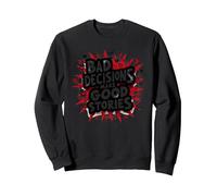 Bad Decisions Make Good Stories Funny Party Humour Sweatshirt, Unisexe pour Adultes, Noir, L