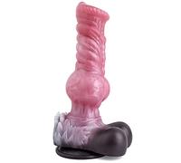 Bad Dragon - The Wolf King Monster Godemichet anal réaliste en silicone avec ventouse Sextoy Unisexe vaginal et anal (loup gris, taille M)