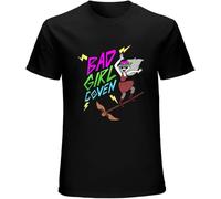 Bad Girl Coven T-Shirt The Owl House EDA Edalyn Clawthorne Luz Noceda Black Mens Tee Manches Courtes(Small)