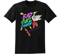 Bad Girl Coven T-Shirt The Owl House EDA Edalyn Clawthorne Luz Noceda Black Mens Tee Size Manches Courtes(Medium)