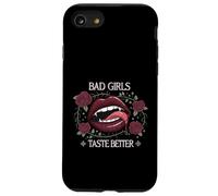 Bad Girls Taste Better Vampire Lips Gothic Floral Coque pour iPhone SE (2020) / 7/8