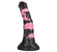 Bad Horse - gode silicone pénis de cheval 18cm (noir-rose)