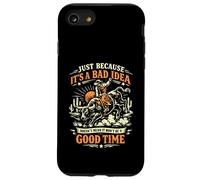 Bad Idea Good Time Vintage Rodéo Cowboy Bull Rider Coque pour iPhone SE (2020) / 7/8
