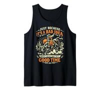Bad Idea Good Time Vintage Rodéo Cowboy Bull Rider Débardeur