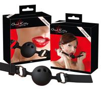 Bad Kitty - bâillon boule silicone petite taille - noir