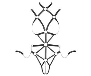 Bad Kitty Body de Harnais Black M