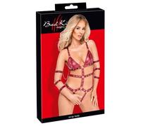 Bad Kitty Body de la Sangle pour femme Dark Red M