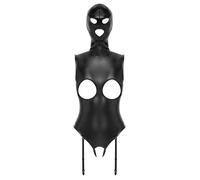 Bad Kitty - Body Ouvert avec Cagoule - Noir