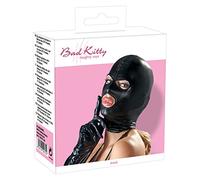 Bad Kitty Masque fétiche à ouvertures pour yeux et bouche Wetlook Noir